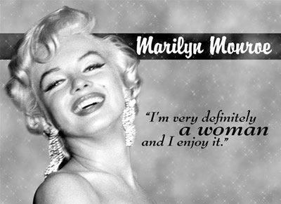 MARILYN MONROE WOMAN METAL TIN SIGN