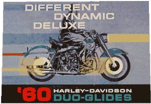 60 HARLEY DAVIDSON DUO GLIDES TIN SIGN METAL SIGN