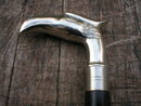 VINTAGE STYLE NICKEL PLATED EAGLE CANE WALKING STICK E