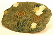 CAST IRON SNAIL FOOTSTEP GARDEN ACCENT DECOR S