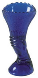 COBALT GLASS HAND VASE DECORATIVE COLLECTOR VASES C