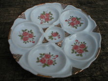 PORCELAIN OYSTER PLATE MARKED LIMOGES