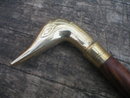 VINTAGE STYLE BRASS DUCK CANE WALKING STICK D