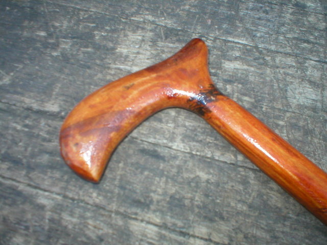SOLID WOOD CANE OR WALKING STICK C