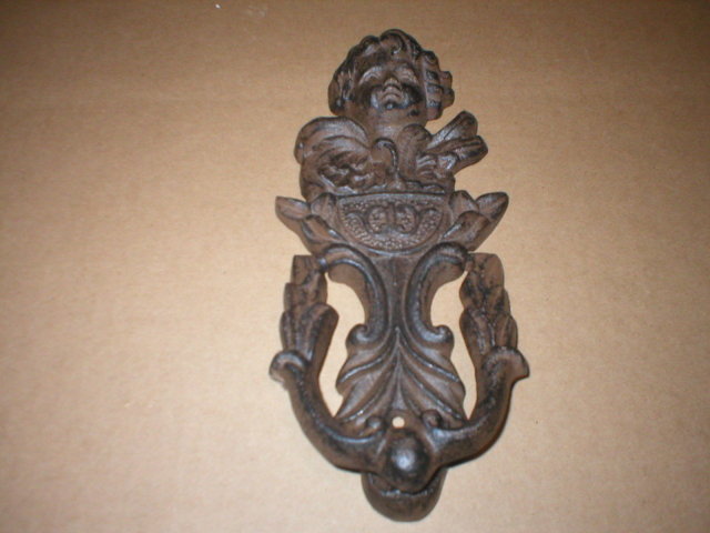 ANGEL DOOR KNOCKER CAST IRON