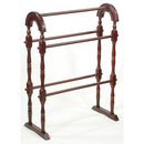 MAHOGANY QUILT RACK WOOD DISPLAY STAND