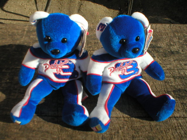 TWO NEW DALE EARNHARDT JR TEAM SPEED BEARS E