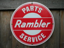RAMBLER PARTS SERVICE PORCELAIN SIGN
