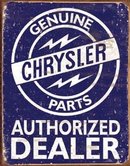 GENUINE CHRYSLER PARTS TIN METAL SIGN