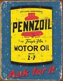 PENNZOIL MOTOR OIL TIN SIGN