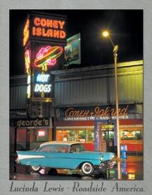 CONEY ISLAND 57 CHEVY METAL TIN SIGN