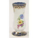 VICTORIAN STYLE DARK BLUE TRIM FLORAL HATPIN HOLDER B