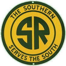 SOUTHERN RAILROAD PORCELAIN OVERLAY SIGN