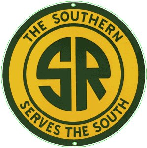 SOUTHERN RAILROAD PORCELAIN OVERLAY SIGN