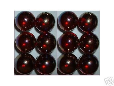 CLEAR RED SHOOTER MARBLES TWO POUNDS 7/8 INCH