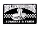 BELLY BUSTERS TIN SIGN BURGERS FRIES METAL SIGN