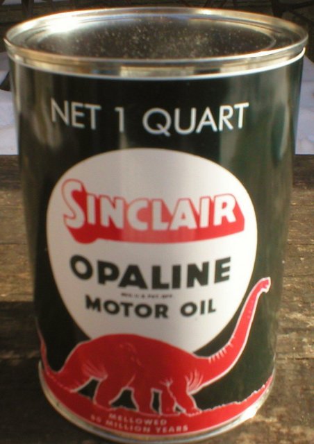 NEW SINCLAIR OPALINE MOTOR OIL 32 FL. OZ. METAL CAN