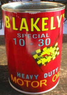 NEW BLAKELY'S SPECIAL MOTOR OIL 32 FL. OZ. METAL CAN
