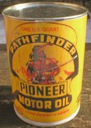 NEW PATHFINDER PIONEER MOTOR OIL 32 FL. OZ. METAL CAN