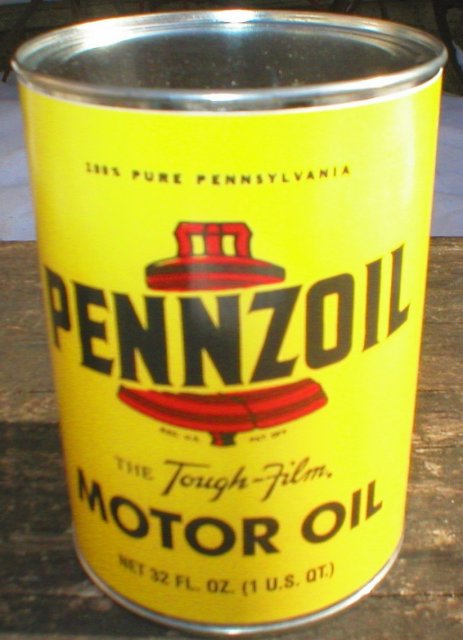 NEW PENNZOIL MOTOR OIL 32 FL. OZ. METAL CAN