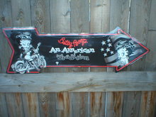 BETTY BOOP ARROW TIN SIGN METAL ADV SIGNS B