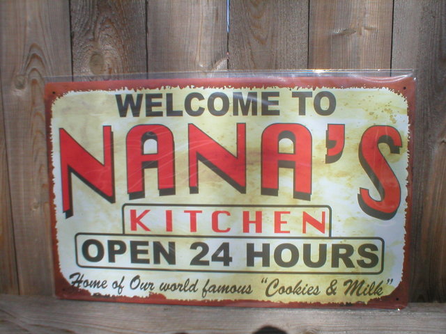 NANA'S KITCHEN TIN METAL SIGN