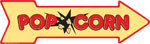 POPCORN ARROW RETRO TIN SIGN METAL ADV AD SIGNS P