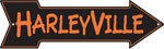HARLEYVILLE ARROW RETRO TIN SIGN METAL ADV SIGNS H