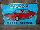 CAMARO PARTS SERVICE TIN METAL SIGN