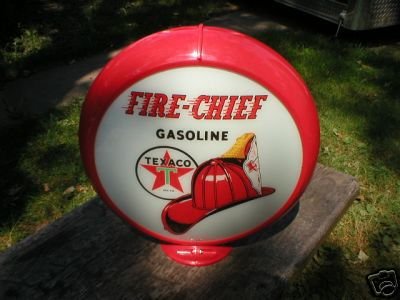 TEXACO FIRE CHIEF GAS PUMP GLOBE SIGN GAS OIL STATION DECOR