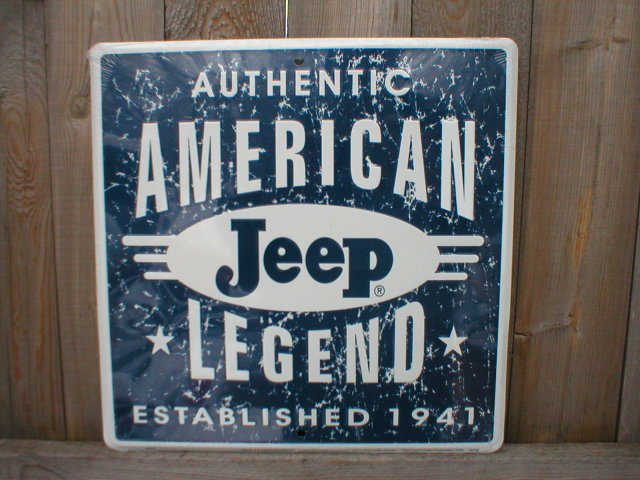 JEEP AMERICAN LEGEND 1941 TIN SIGN