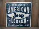 JEEP AMERICAN LEGEND 1941 TIN SIGN