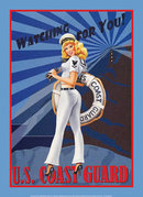 UNITED STATES COAST GUARD TIN METAL SIGN