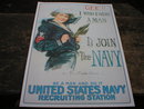 NAVY POSTER PRINT SIGN RETRO ADV AD SIGNS M