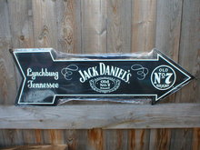 JACK DANIELS ARROW METAL SIGN