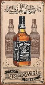 JACK DANIEL'S WHISKEY TIN SIGN METAL ADV AD SIGNS J