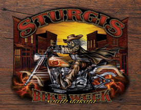 STURGIS WILD BILL '05 TIN SIGN METAL ADV AD SIGNS S