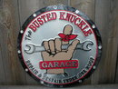 BUSTED KNUCKLE GARAGE TIN SIGN METAL ADV AD SIGNS B