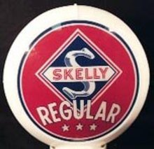 SKELLY REGULAR GAS PUMP GLOBE SIGN