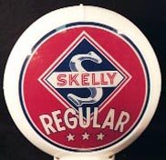 SKELLY REGULAR GAS PUMP GLOBE SIGN
