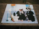 CATS SMOKING PRINT PICTURE