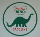 SINCLAIR DINO ROUND VINYL DECAL GAS PUMP GLOBE DECOR S
