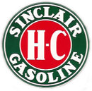 SINCLAIR H-C ROUND VINYL DECAL GAS PUMP GLOBE DECOR S