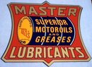 MASTER LUBRICANTS TIN METAL SIGN