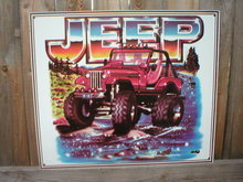 JEEP SIGN RETRO ADV AD AUTO VEHICLE SIGNS J