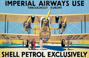 IMPERIAL AIRWAYS TIN SIGN RETRO AIRPLANE FLYING SIGNS A