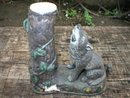 WOLF & SQUIRREL MECHANICAL BANK HUBLEY