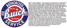 LARGE BUICK SIGN METAL ADV RETRO SIGNS - FREE SHIPPING