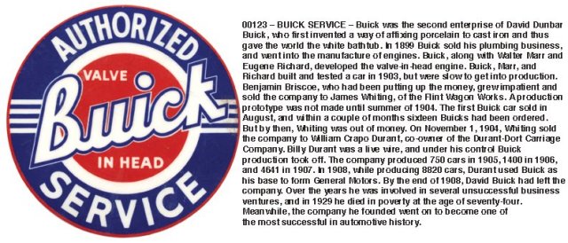 LARGE BUICK SIGN METAL ADV RETRO SIGNS - FREE SHIPPING