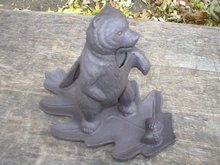 CAST IRON BEAR NUTCRACKER HOME OFFICE DECOR B